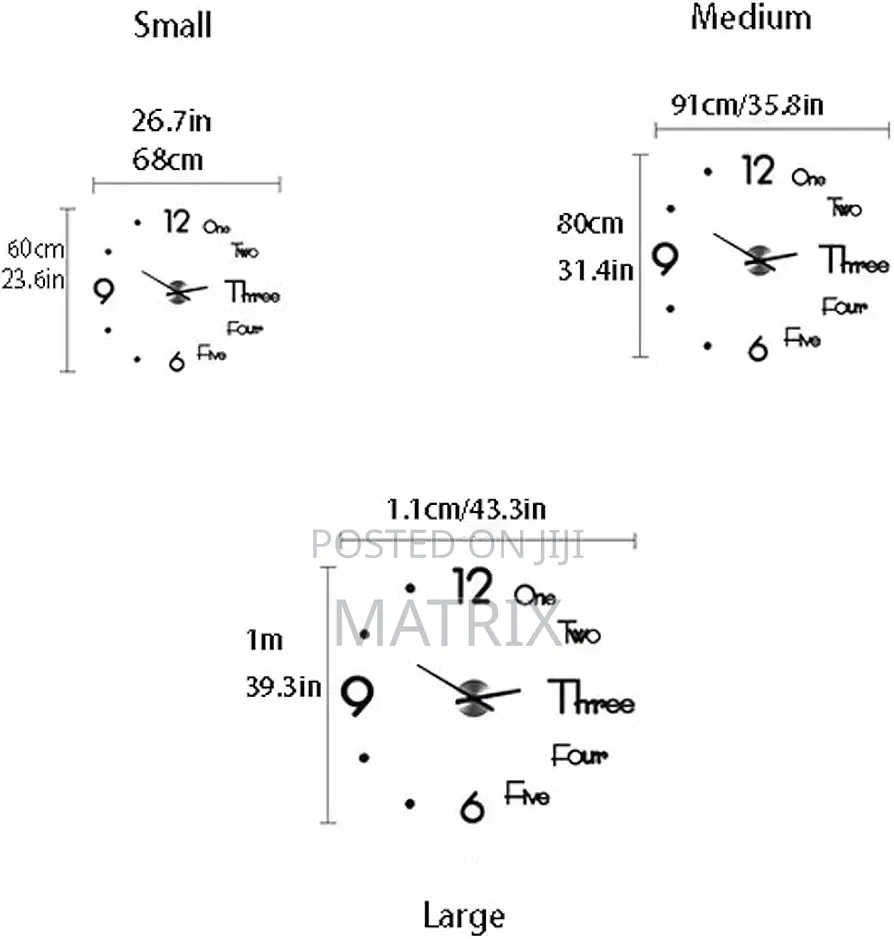 Frameless Wall Clock