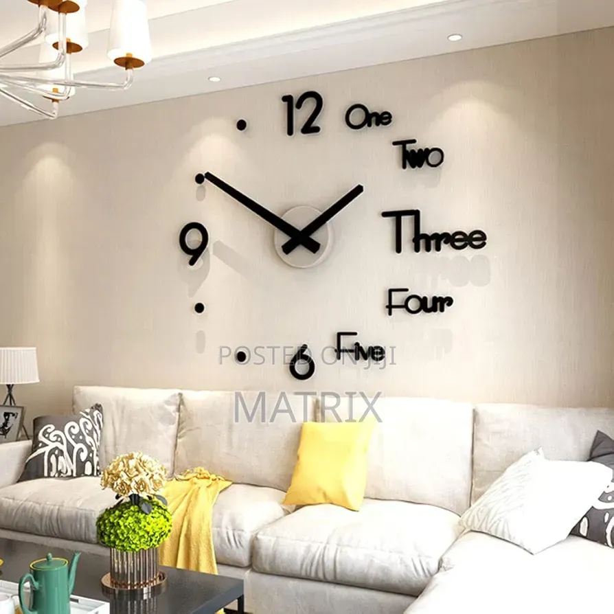 Frameless Wall Clock