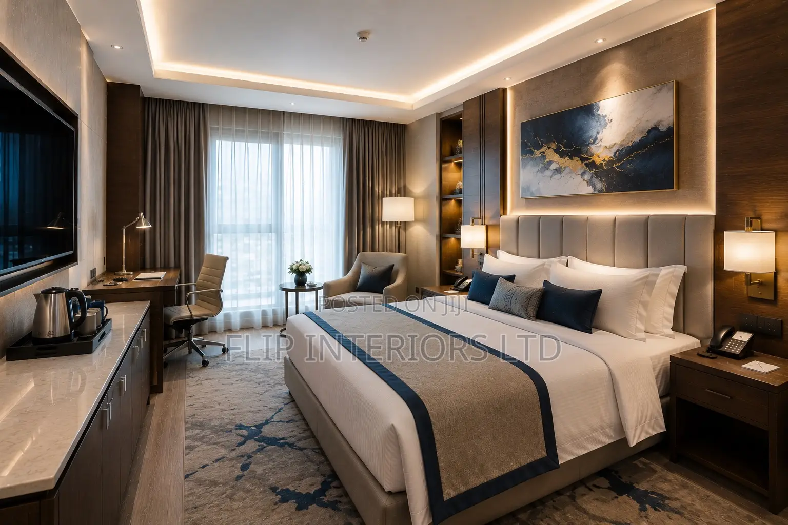 High-End Hospitality Room Interior Development Services