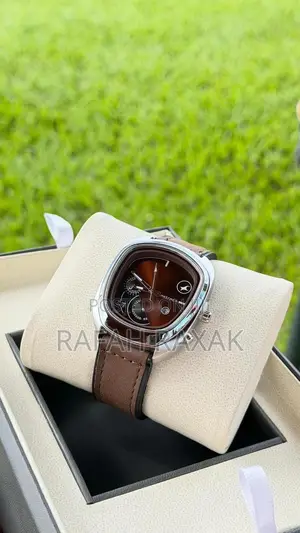 Brown Leather Strap Fastrack Ufo Quartz Multifunction Watch