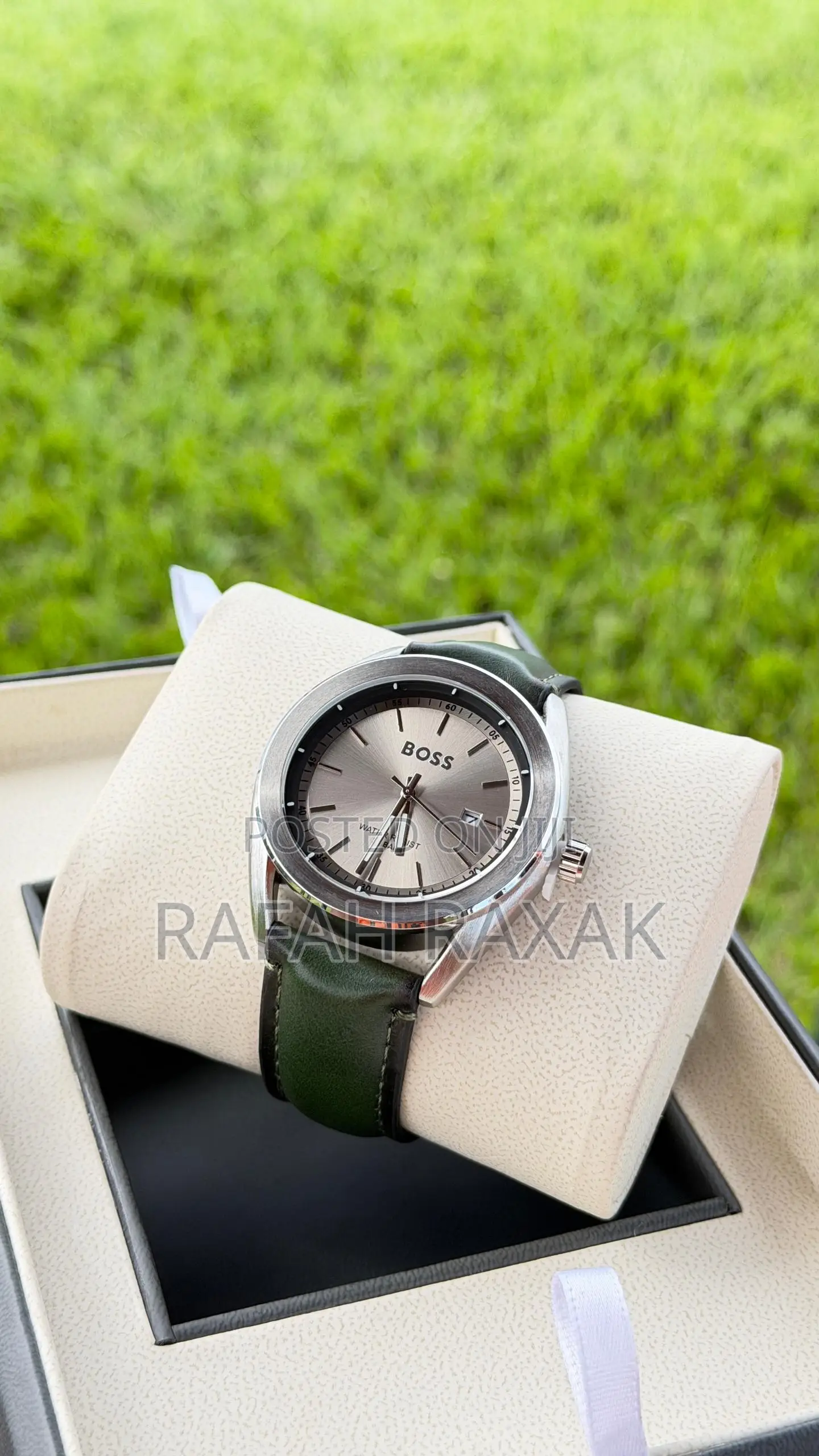 Boss Hugoboss Unisex Leather Watch