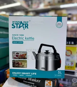 Winningstar 5litre Cordless Stainless Steel Electric Kettle - Silver