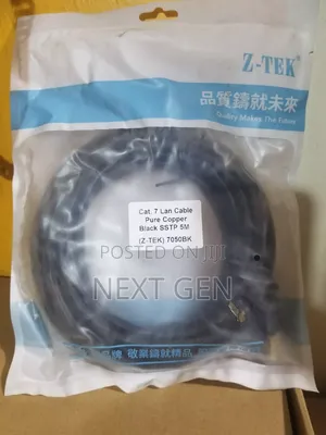 Z-Tek Cat 7 Lan Cable Pure Copper 5m