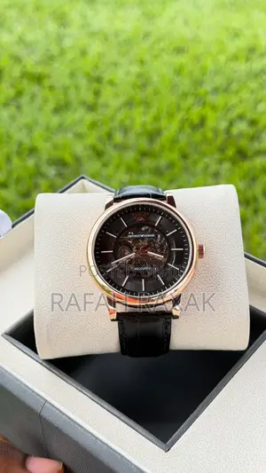Black Version of Emporia Armani Mechanical Automatic Skeleton Watch