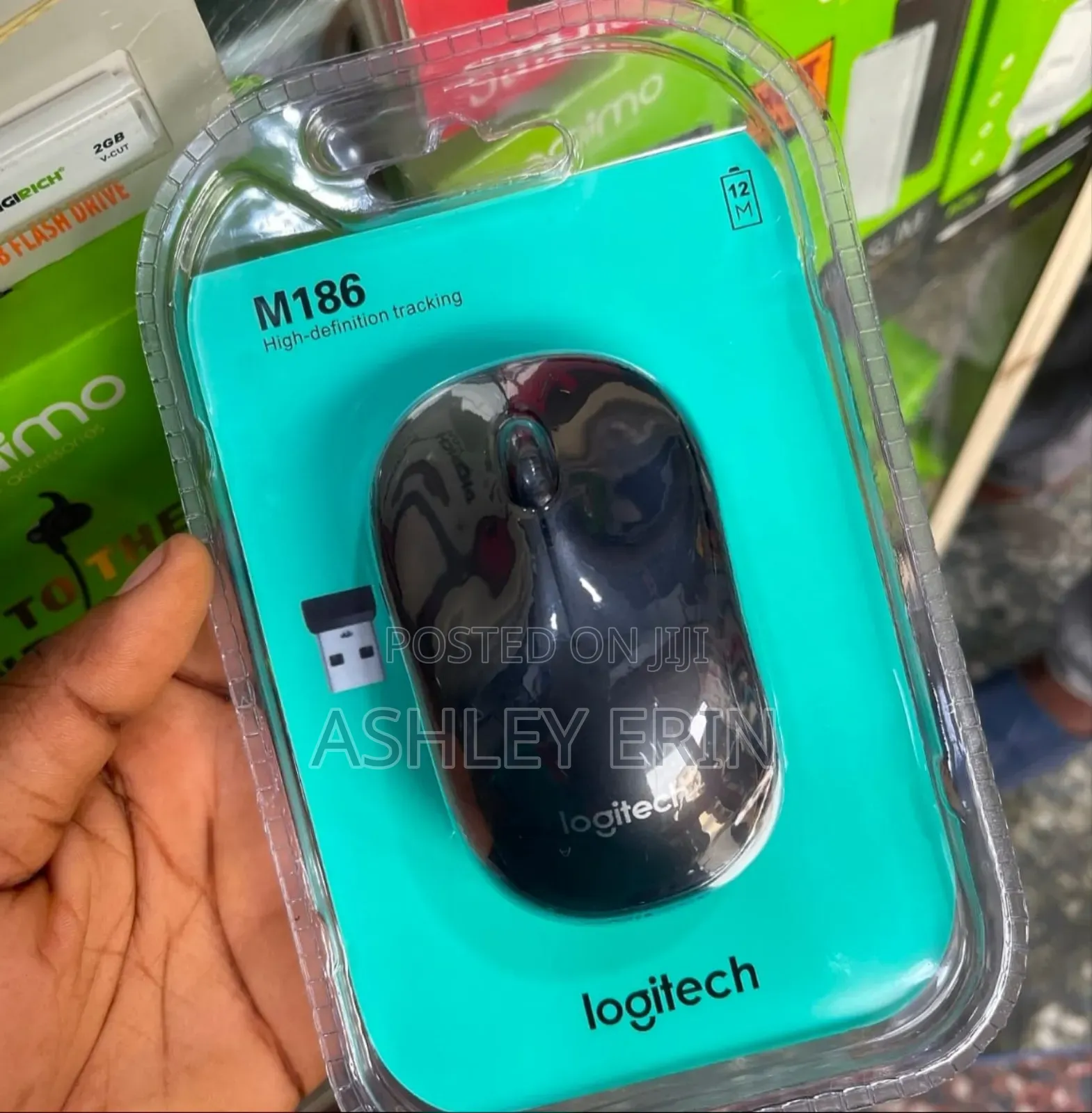Logitech M186 Grey Wireless Mouse