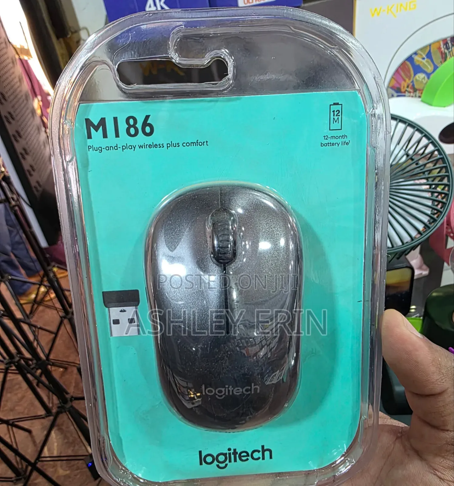 Logitech M186 Grey Wireless Mouse