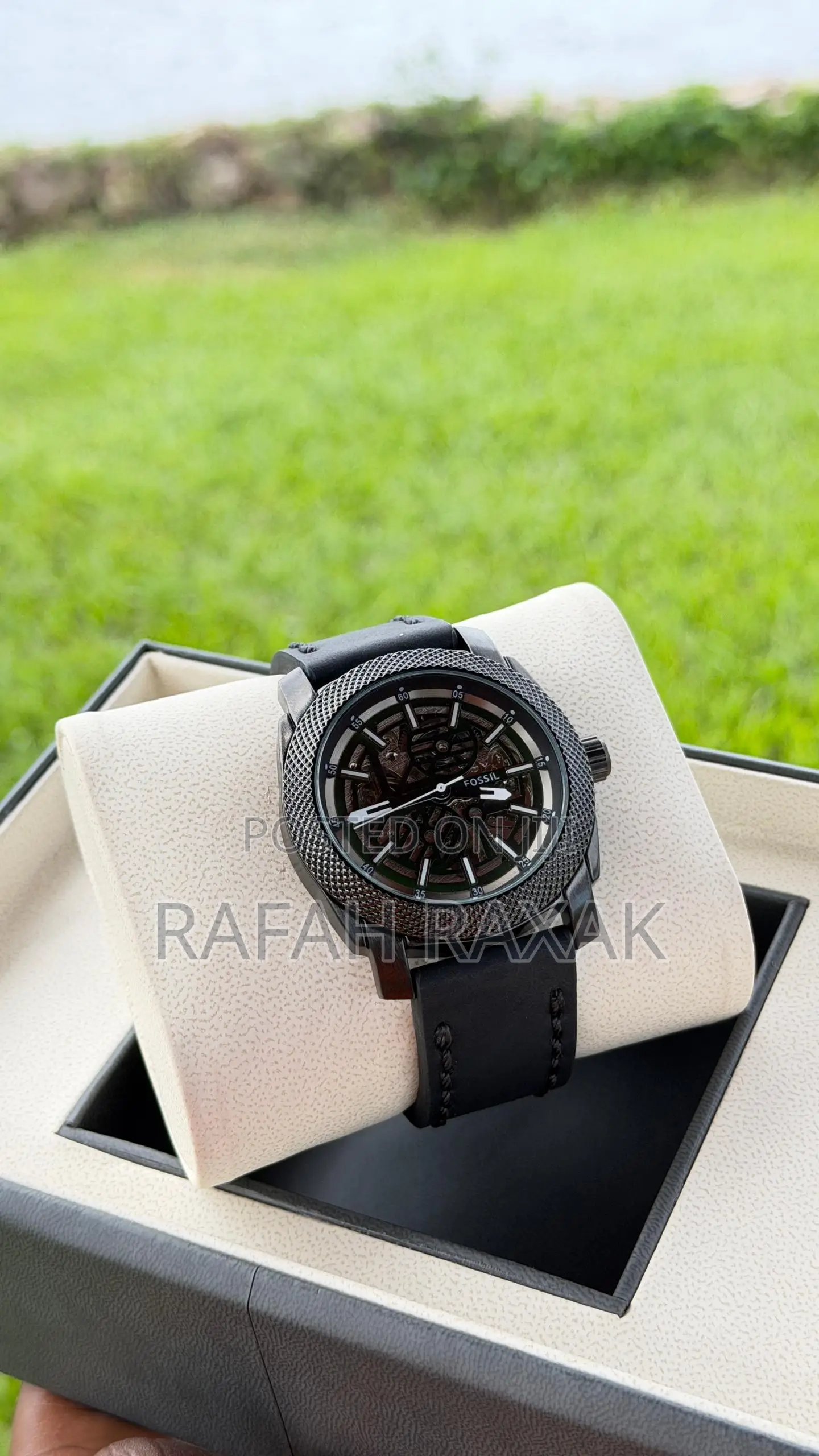 All Black Fossil Mechanical Automatic Watch