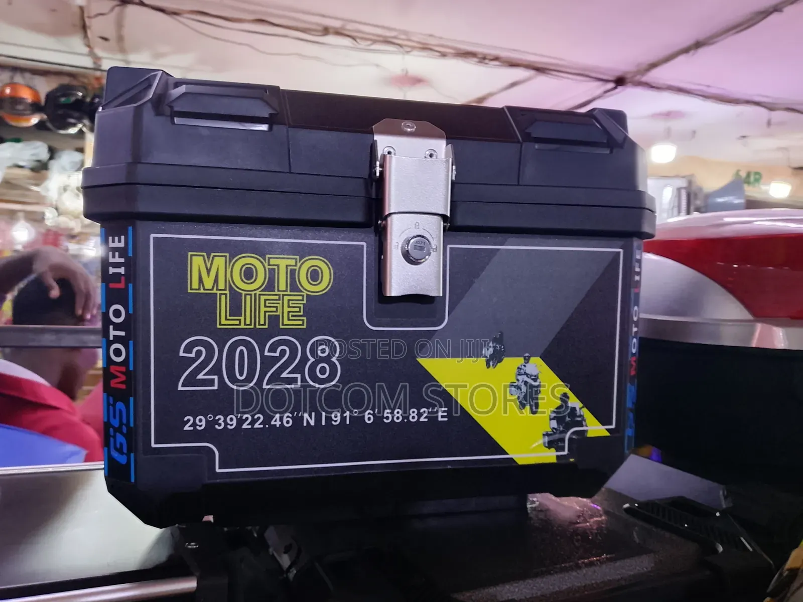 45 Litre Universal Motorcycle Top/Tail Box - Black