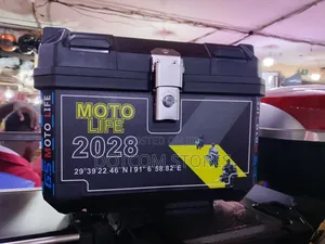 45 Litre Universal Motorcycle Top/Tail Box - Black