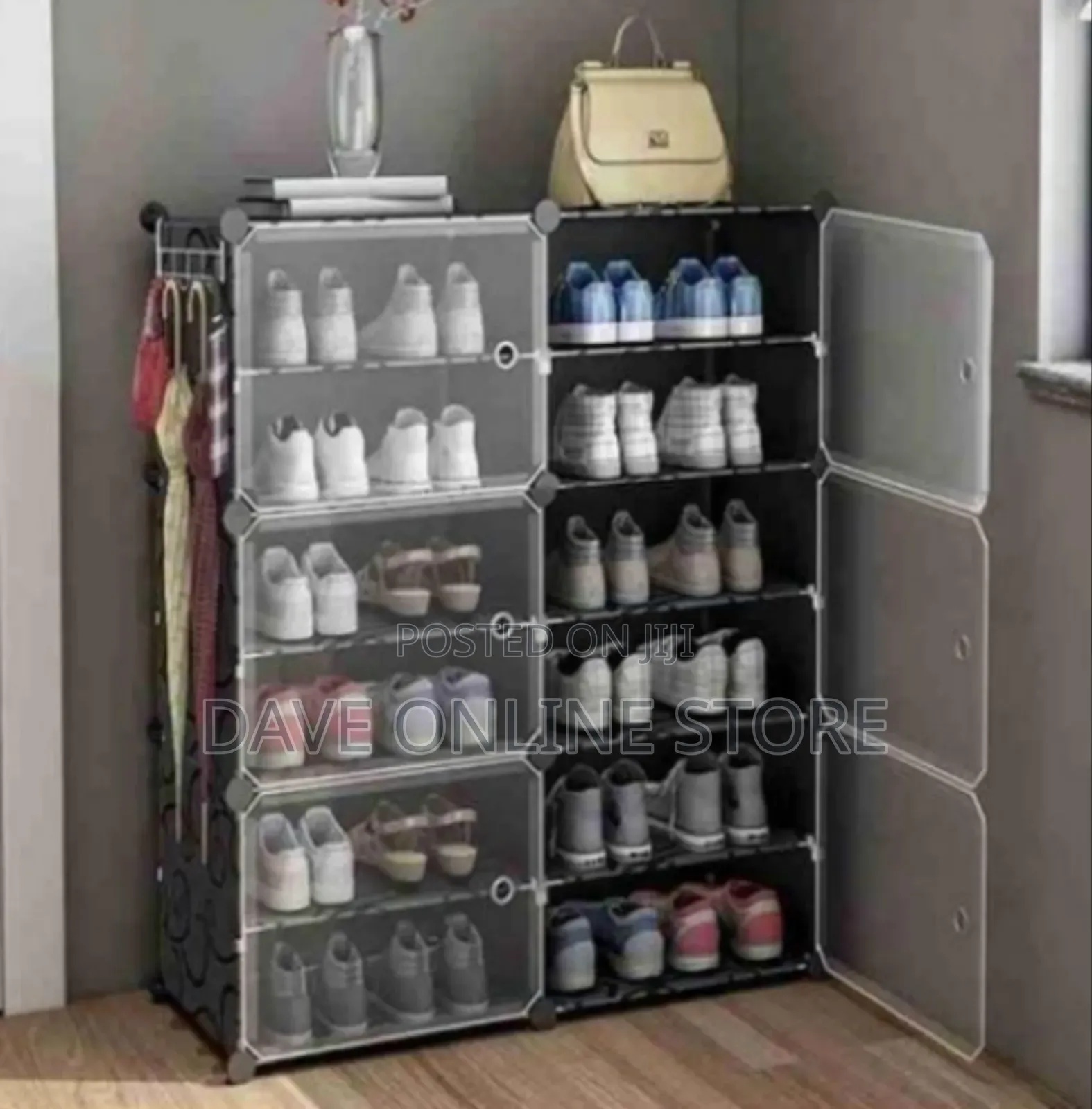 Portable Plastic Shoe Rack