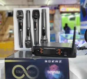 4-Piece Wireless Uhf Microphone 4-Channel Handheld Wireless Microphone
