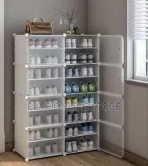 Multi-Tiered Modular Shoe Storage Cabinet