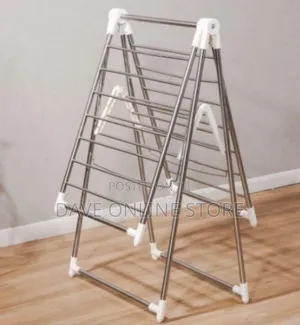 Versatile Stainless Steel Folding Laundry Drying Rack