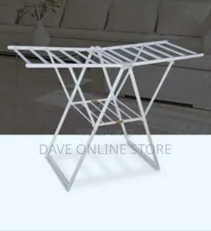 Versatile Folding Stainless Steel Laundry Drying Rack