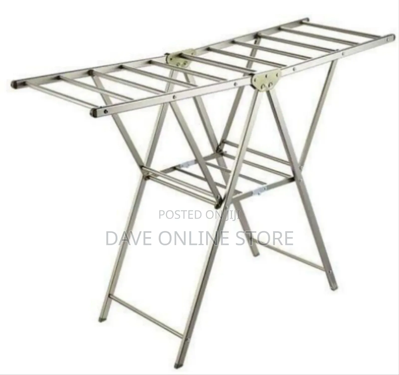 Versatile Folding Stainless Steel Laundry Drying Rack