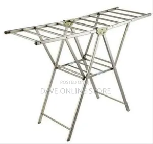Versatile Folding Stainless Steel Laundry Drying Rack