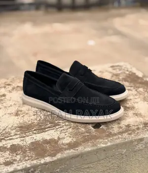 Black Version of Ferragamo Men’S Suede Loafers