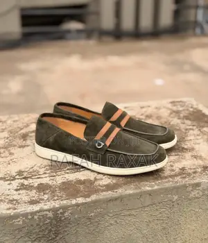 Rubber Sole Ferragamo Men’S Suede Loafers