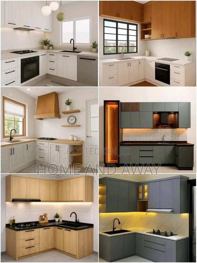 Well Finished Kitchen Cabinets From 880,000/- Per Running Meter
