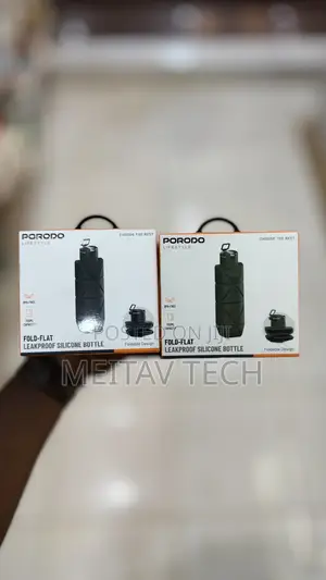 Porodo Fold Flat Leakproof Silicone Bottle