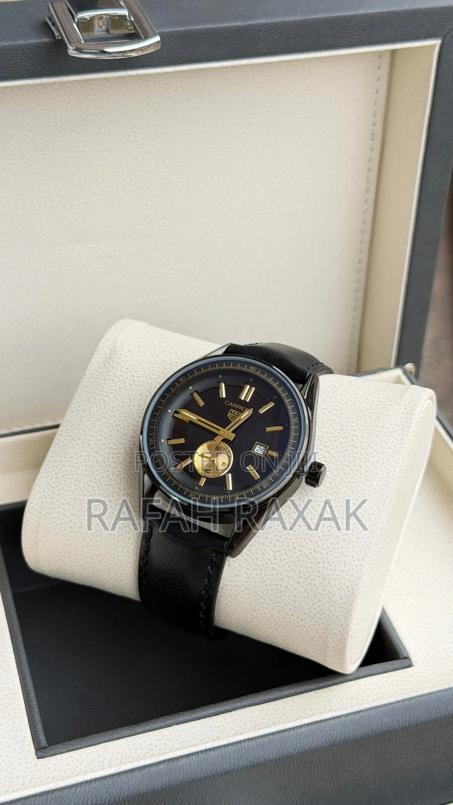 Plain Black Fossil Automatic Skeleton Watch
