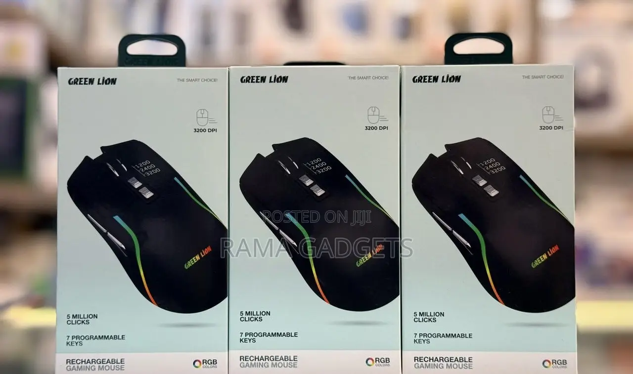 Green Lion Rechargeable Gaming Mouse.