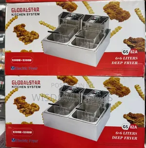 Globalstar Gs-82a Commercial-grade Double Tank Electric Deep Fryer.