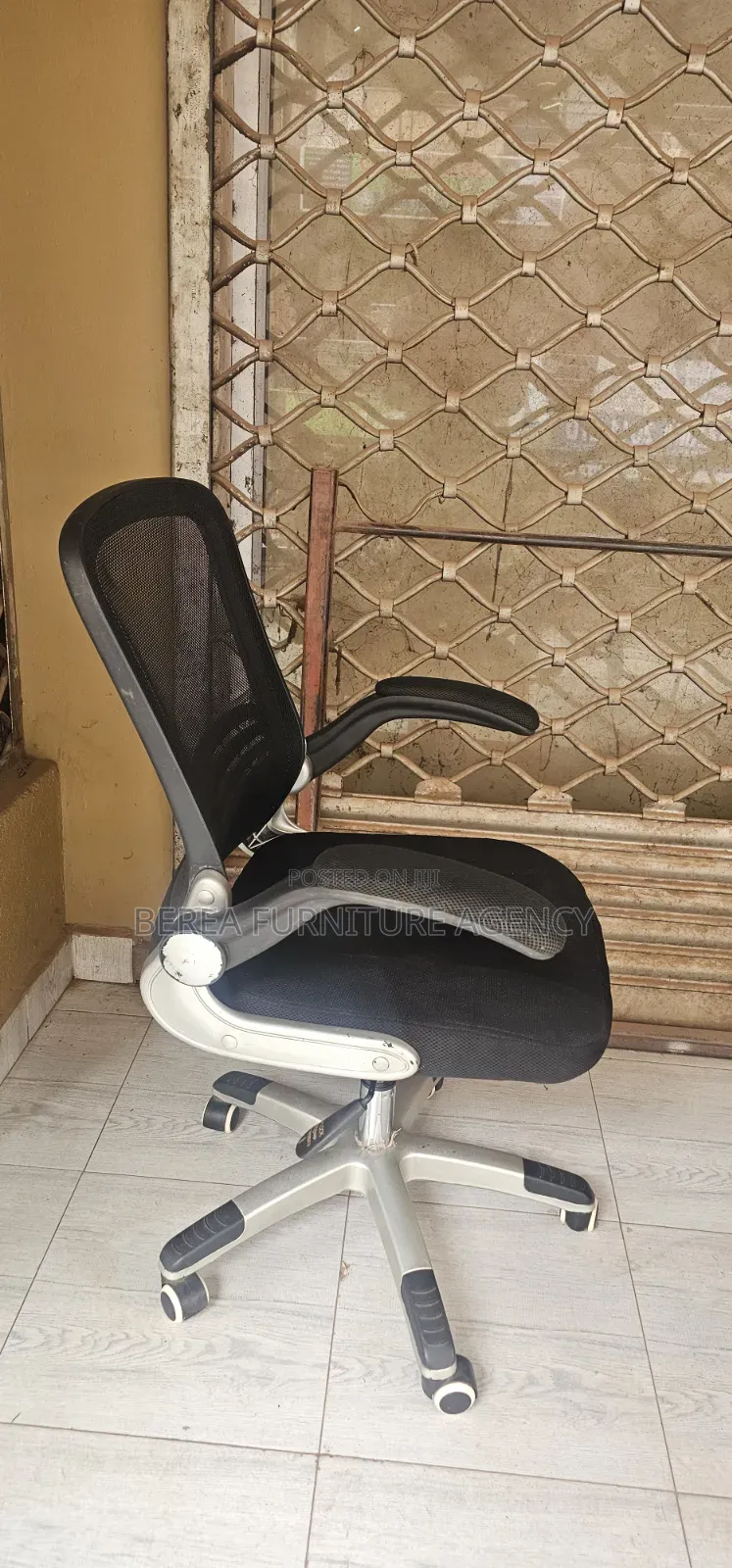 Used Grey Back Office Chair