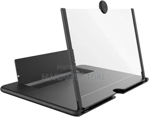 Black 3d Mobile Phone Screen Magnifier and Holder Stand.