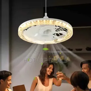 Modern Led Ceiling Fan With Light - 7 Blades,Remote Control,