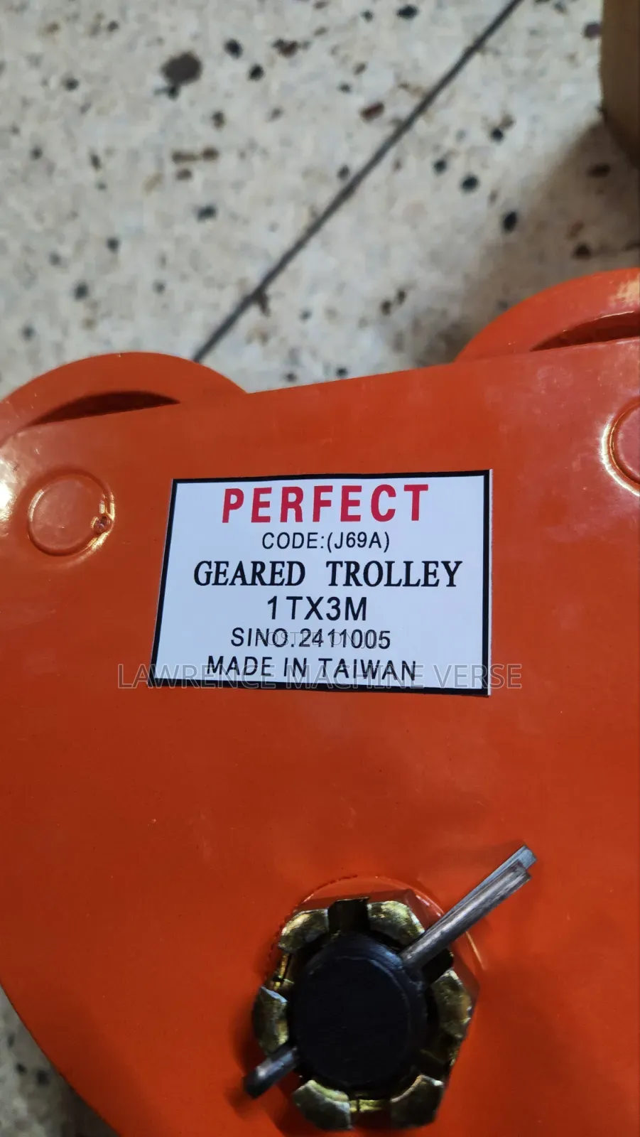 Geared Trolley 1 Ton 3m