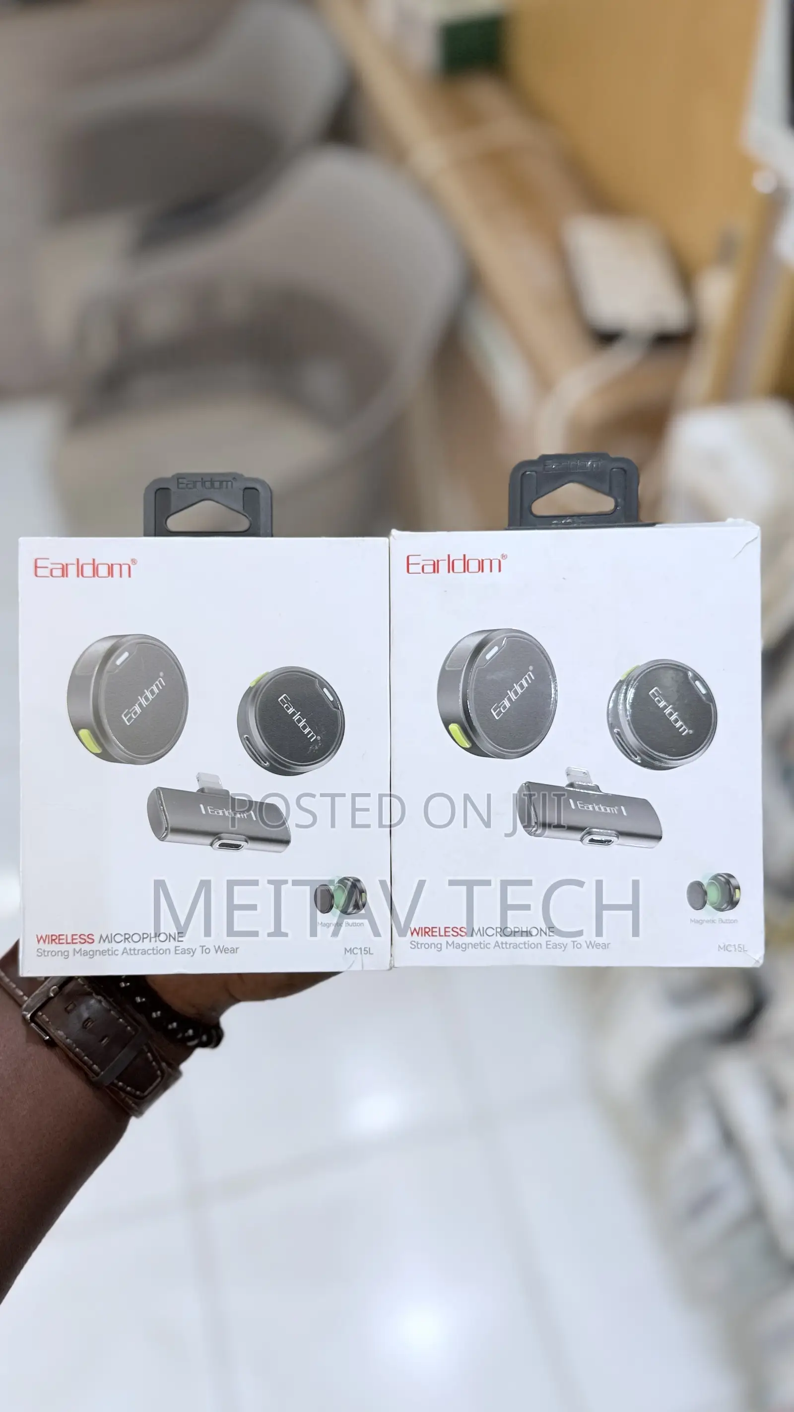 Earldom Mini Magnetic Button Wireless Microphone