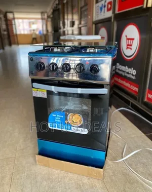 Full Gas Stove/Cooker With Auto Ignition (50x50cm) - Silver