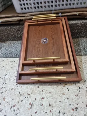 Wooden Tray Set
