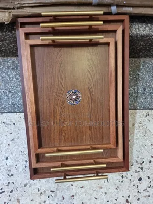 Wooden Tray Set