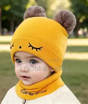 Two-Piece Baby Woolen Cap