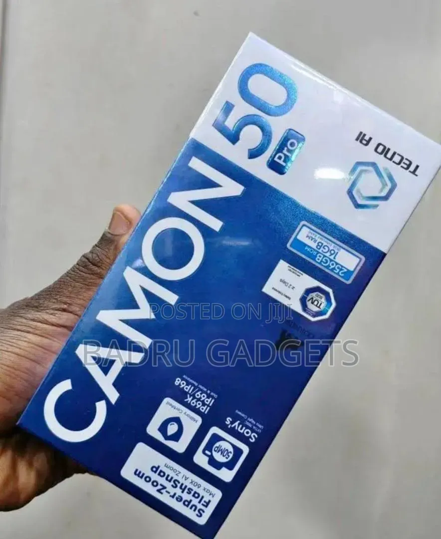 New Tecno Camon 50 Pro 256 GB Black