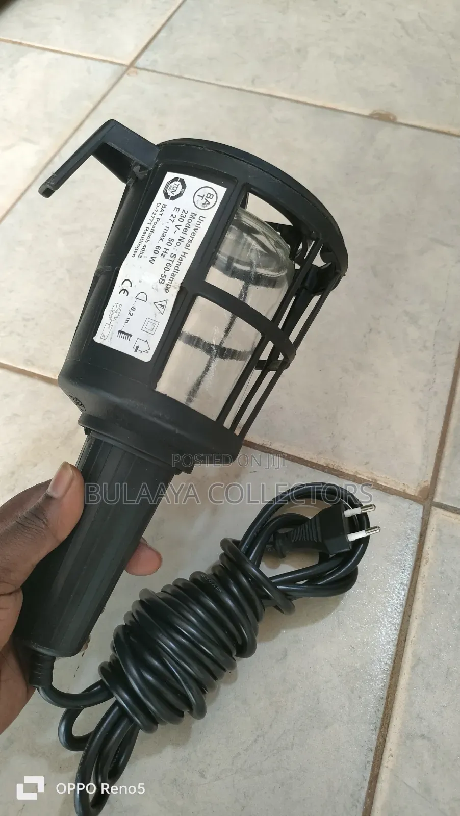 Germany Used Industrial Portable Work Hand Lamp/Inspection Lamp.