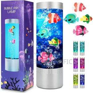 Led Bubble Fish Lava Lamp