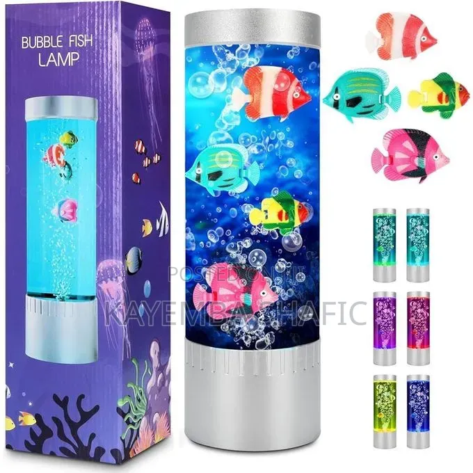 Led Bubble Fish Lava Lamp