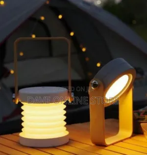 Convertible Portable Led Lamp and Lantern With Wood Handle