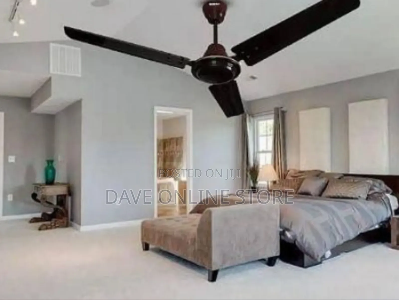 Classic Three-Blade Ceiling Fan - Multicolor