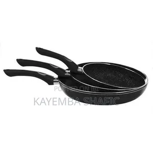 Versatile Set of Three Non-Stick Frying Pans - Multicolor