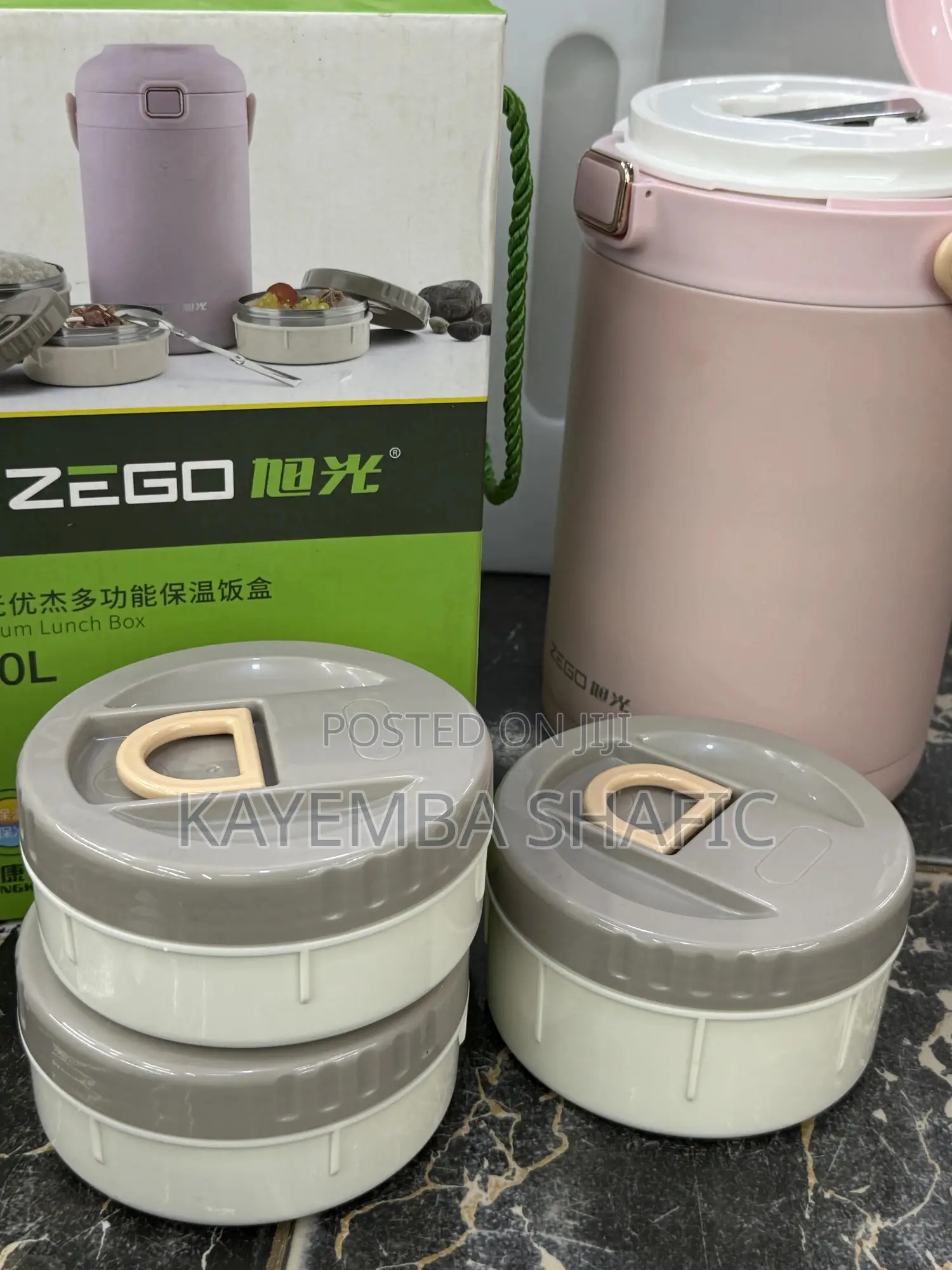 Zego 2.0l Vacuum Insulation Lunch Box Set