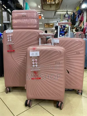 Durable Plastic Travel Suitcase 4pcs Set - Strong Stylish Luggage