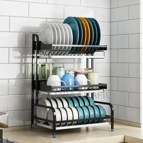 3-tier Dish Rack For Draining Utensils Kitchen Orgarnisation-