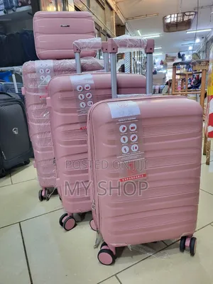 Luxury Plastic Suitcase 4 Piece Set for Travel Vacation