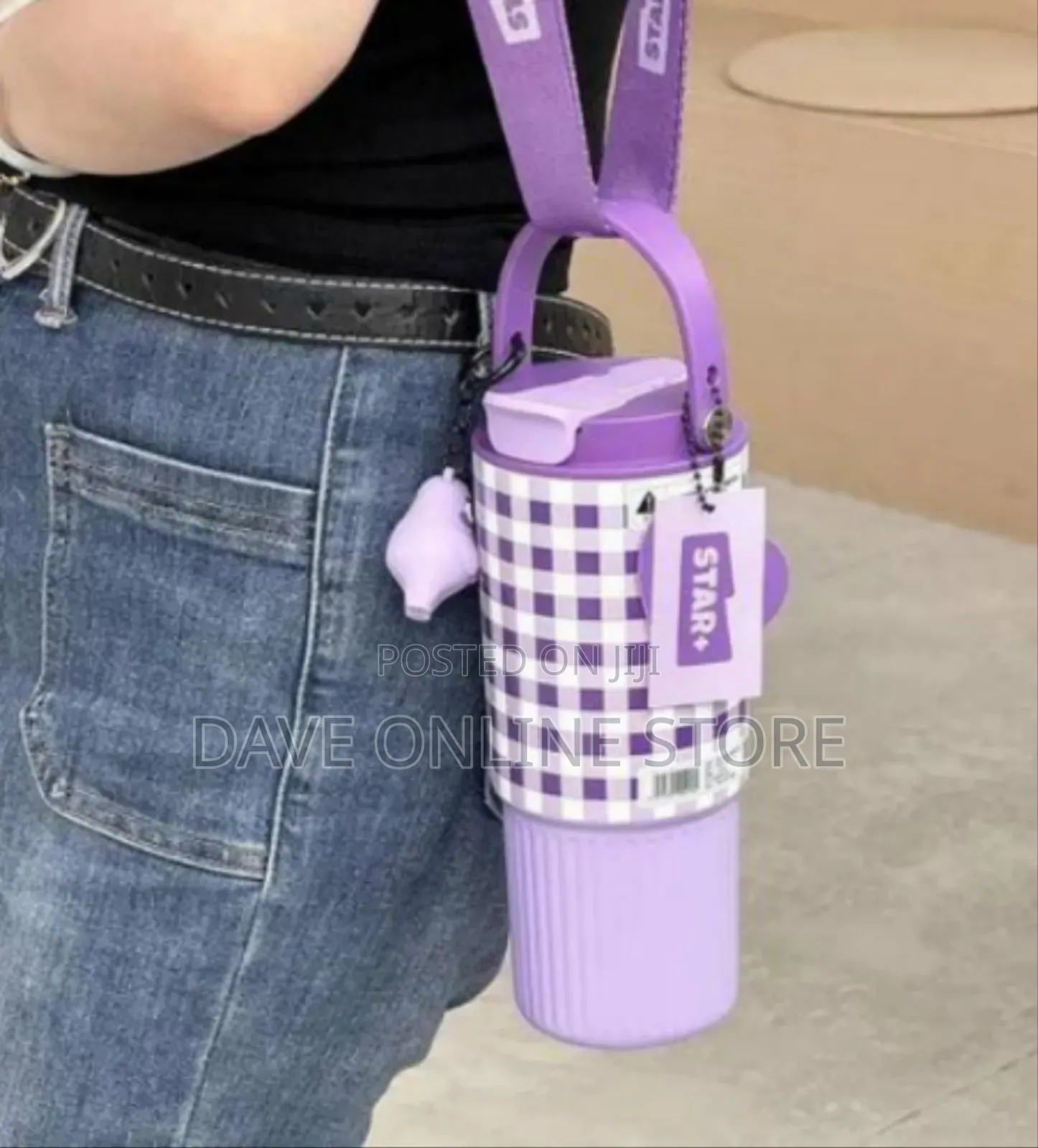 Charming Insulated Tumbler With Carrying Strap