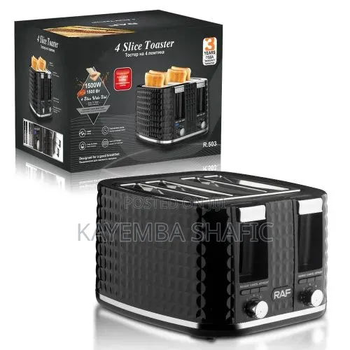 Raf Household 4 Slice Bread Toaster Strong Power Multifunction