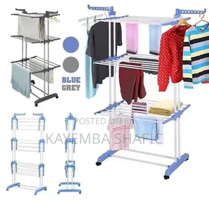 Foldable 3 Layer Clothes Hanger Dryer Stand Rack Indoor Outdoor